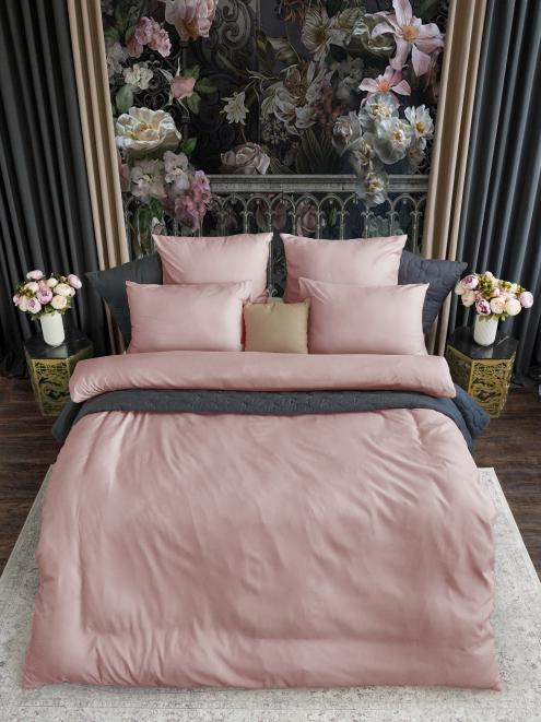 Постельное белье "Galaxy Soft" (размер: евро, дизайн: "Лиловая пудра")