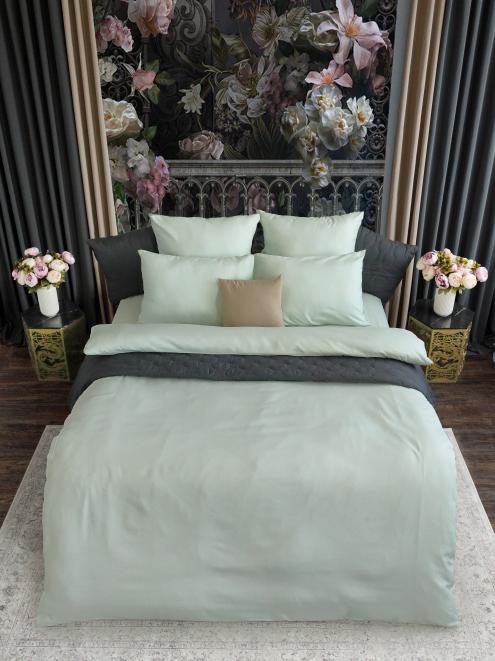 Постельное белье "Galaxy Soft" (размер: евро, дизайн: "Ментоловый сорбет")