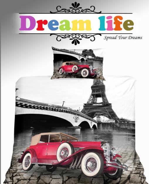 Постельное белье "ПОПЛИН" (детский) (размер: 1,5 сп., дизайн: "Paris")