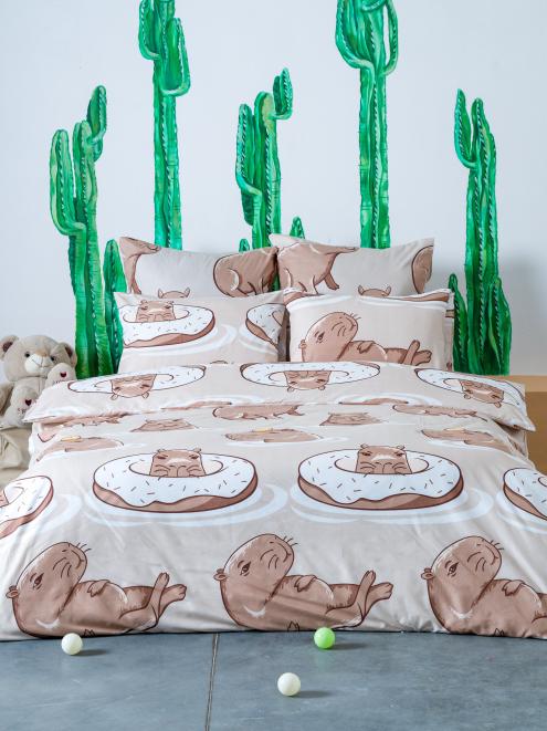 Постельное белье "Galaxy Joy" (размер: 1,5 сп., дизайн: "КапиКапиКапи")