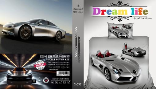 Постельное белье "ПОПЛИН" (детский) (размер: 1,5 сп., дизайн: C-032)