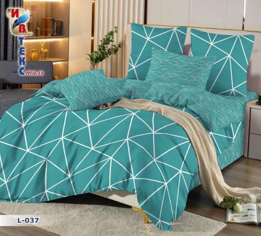 Постельное белье "ЛЮКС" (поплин) (размер: семейный, дизайн: L-037)