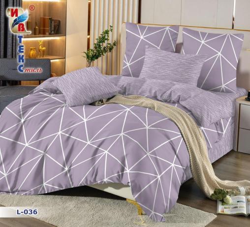 Постельное белье "ЛЮКС" (поплин) (размер: 1,5 сп., дизайн: L-036)