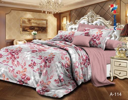 Постельное белье "ИВТЕКС" (сатин) (размер: 1,5 сп., дизайн: A-114)