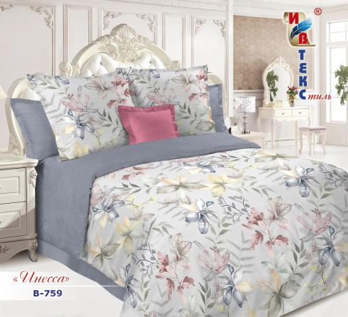 Постельное белье поплин "ИВТЕКС" (размер: 2,0 сп., дизайн: В-759 Инесса)