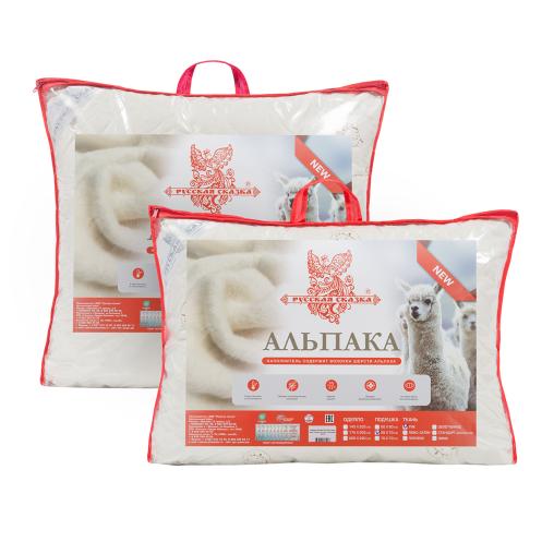 Подушка Альпака Русская сказка (тик) стеганый (2-х кам. на молнии)