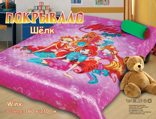 Покрывало детское Шёлк (размер: 150*200, дизайн: "Винкс-1")