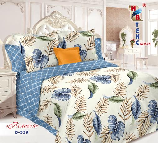 Постельное белье поплин "ИВТЕКС" (размер: 2,0 сп., дизайн:  В-539 Пелагея)
