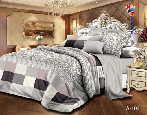 Постельное белье "ИВТЕКС" (сатин) (размер: семейный, дизайн: A-103)