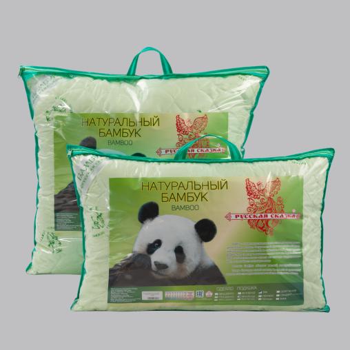 Подушка Бамбук Русская сказка (тик) стеганый (2-х кам. на молнии)