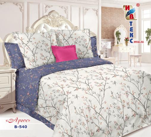 Постельное белье поплин "ИВТЕКС" (размер: семейный, дизайн:  В-540 Аргос)